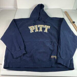 Pittsburgh Pitt Panthers Sweatshirt Extra Extra Large Blue Faded Pullover Hoodie